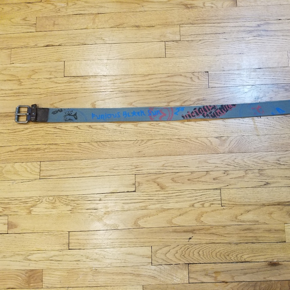 Diesel Navy Blue Canvas Belt
